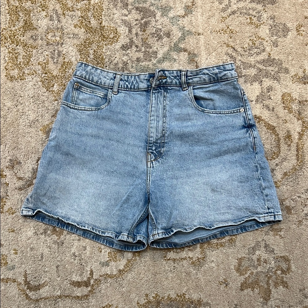 Zara high waisted denim shorts